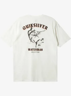 Quiksilver Waterman Fish On T-Shirt Snow White Online