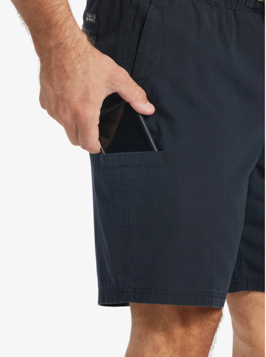 Quiksilver Waterman Last Light Elastic Waist 19" Shorts Black Outlet