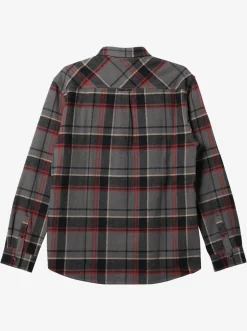 Quiksilver Waterman Lower Ridge Flannel Long Sleeve Top Granite Grey Lower Ridge Sale