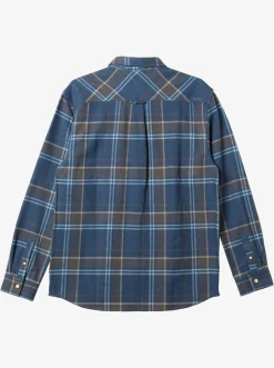 Quiksilver Waterman Lower Ridge Flannel Long Sleeve Top Ensign Blue Lower Ridge Store
