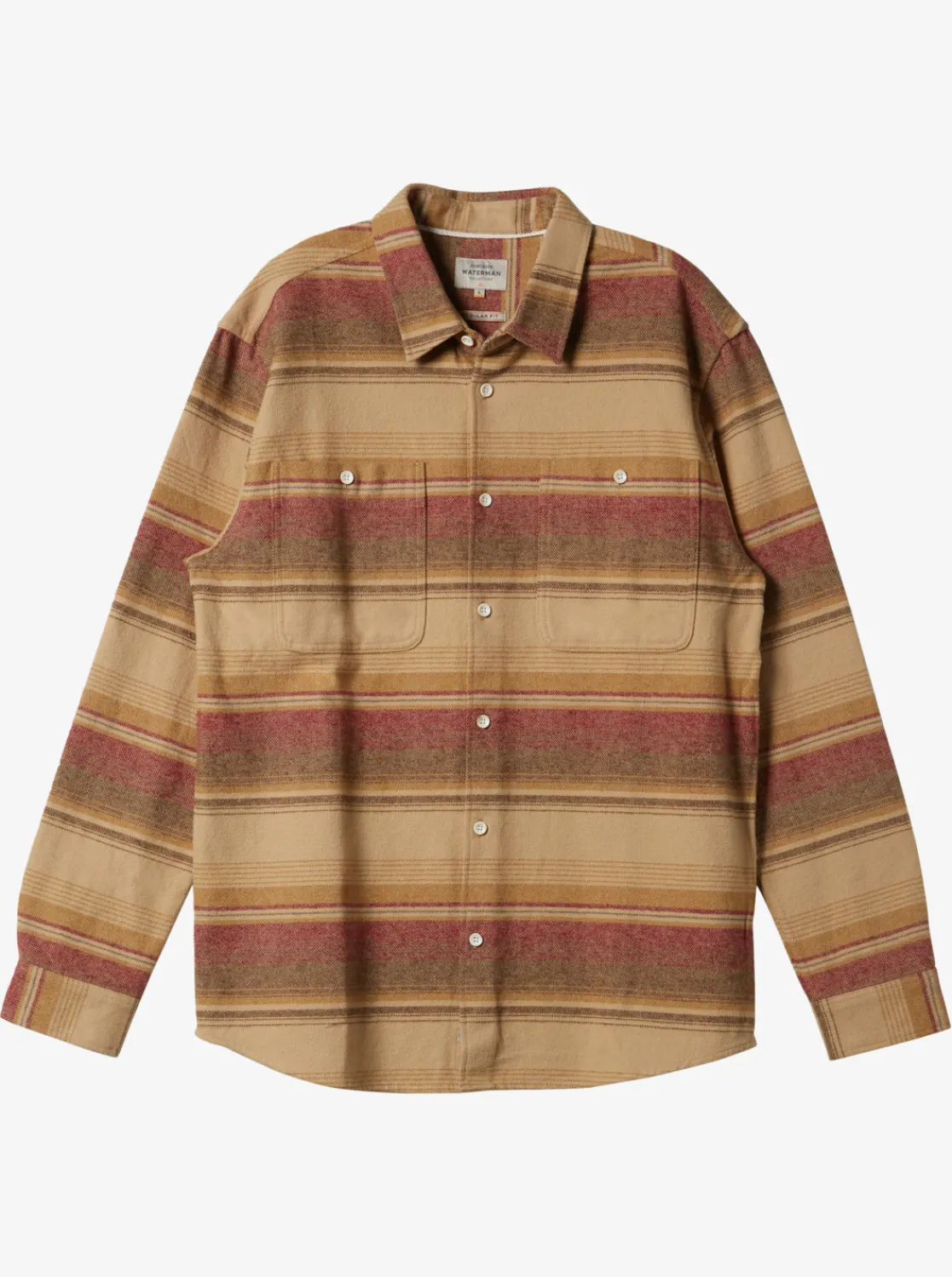 Quiksilver Waterman Lowest Tide Flannel Long Sleeve Top Inscense Lowest Tide Clearance