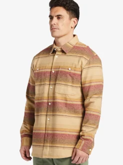 Quiksilver Waterman Lowest Tide Flannel Long Sleeve Top Inscense Lowest Tide Clearance