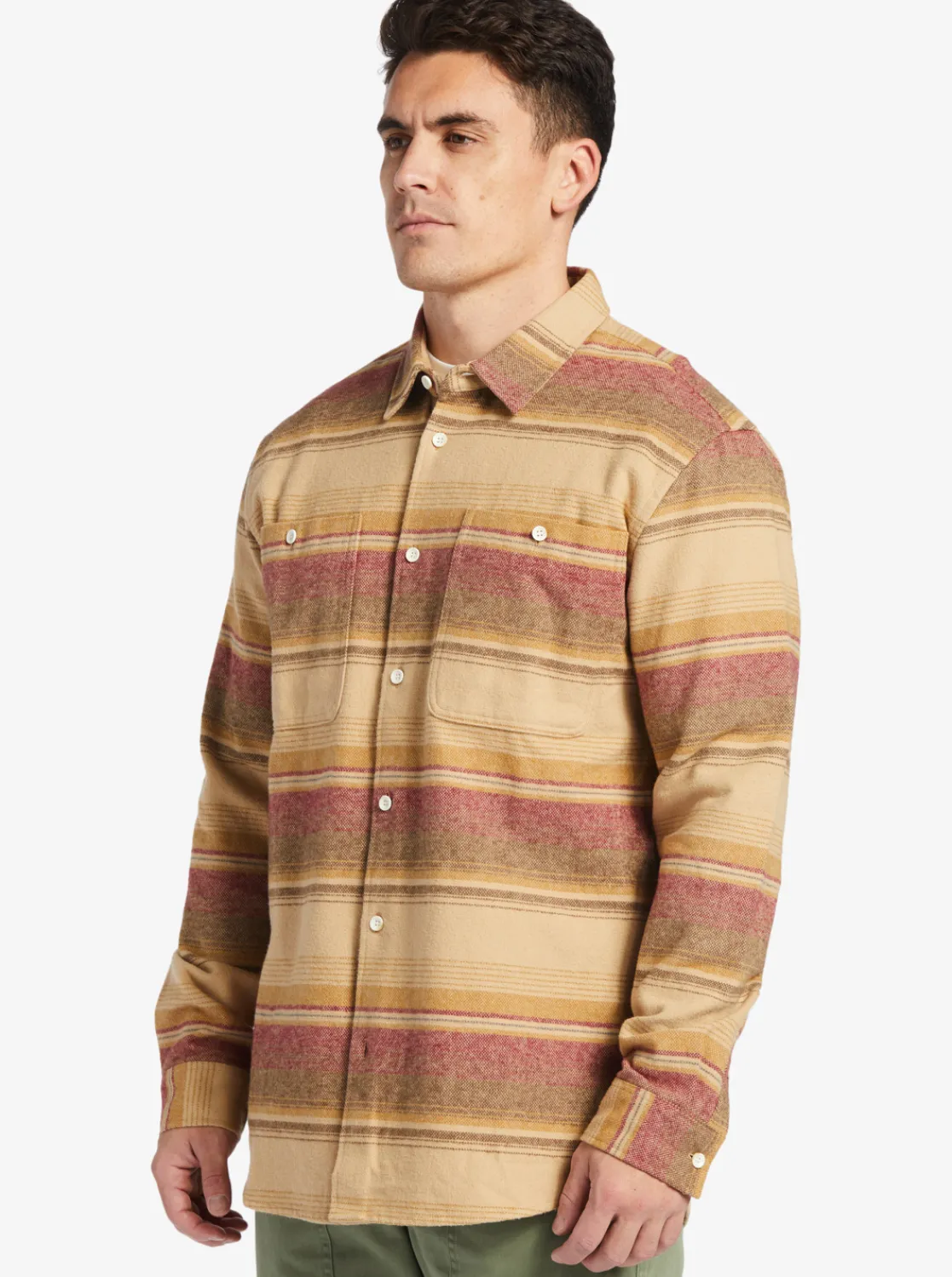 Quiksilver Waterman Lowest Tide Flannel Long Sleeve Top Inscense Lowest Tide Clearance