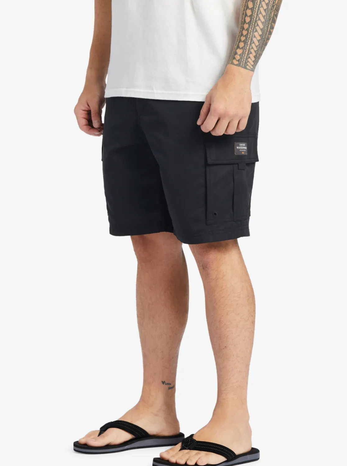 Quiksilver Waterman Maldive Atoll Cargo 20" Shorts Black Hot