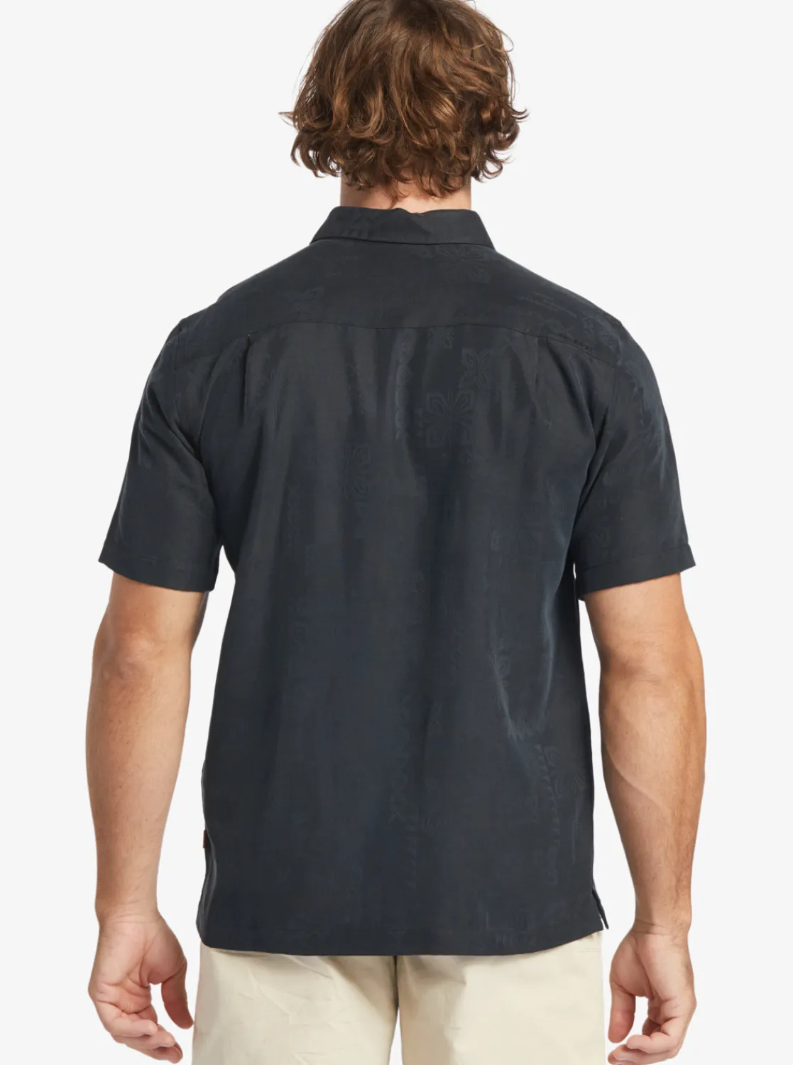 Quiksilver Waterman Manele Bay Short Sleeve Shirt Black Sale