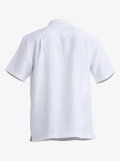 Quiksilver Waterman Manele Bay Short Sleeve Shirt White Shop