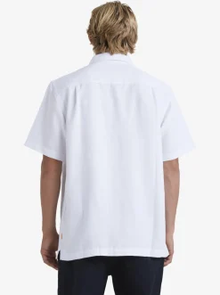 Quiksilver Waterman Manele Bay Short Sleeve Shirt White Shop