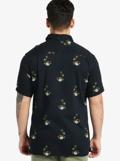 Quiksilver Waterman Micronesia Woven Shirt Micronesia Dusk Black Cheap