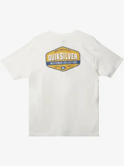 Quiksilver Waterman Morning Session T-Shirt Snow White Hot