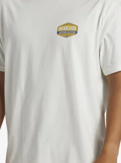 Quiksilver Waterman Morning Session T-Shirt Snow White Hot