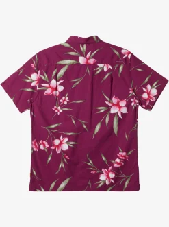 Quiksilver Waterman Night Bloomer Woven Shirt Magenta Night Bloomer Outlet