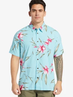 Quiksilver Waterman Night Bloomer Woven Shirt Gulf Stream Night Bloomer Shop