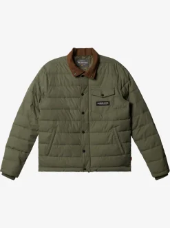 Quiksilver Waterman Ocean Caves Lightweight Puffer Jacket Dusty Olive Sale