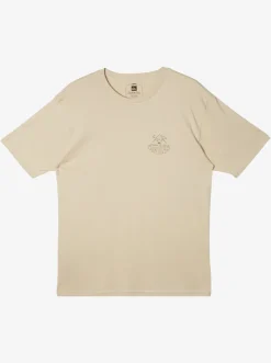 Quiksilver Waterman Outdoor Livin T-Shirt Brown Rice Best Sale