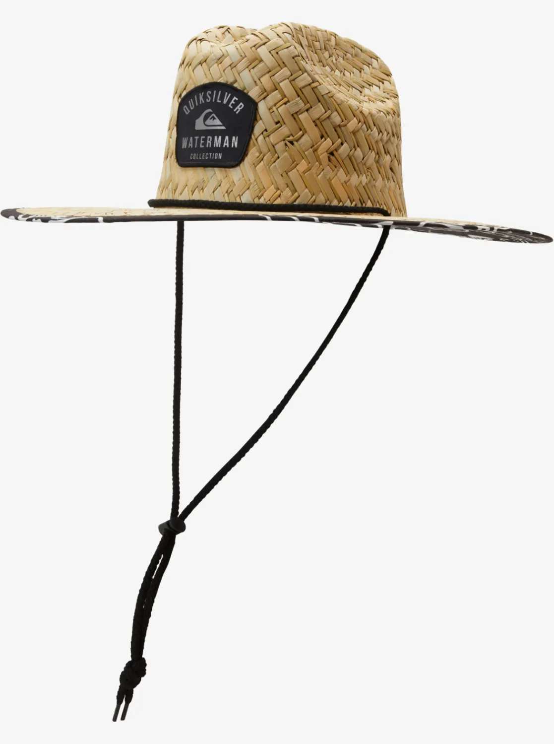 Quiksilver Waterman Outsider Straw Lifeguard Hat Black/ Jet Black Shop