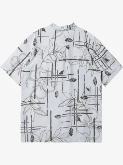 Quiksilver Waterman Paddle Out Short Sleeve Shirt White Hot