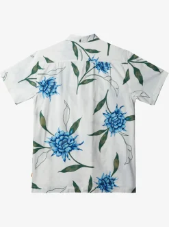 Quiksilver Waterman Perfect Bloom Short Sleeve Shirt Antique White Perfect Bloom Shop