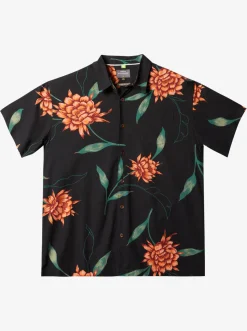 Quiksilver Waterman Perfect Bloom Short Sleeve Shirt Black Perfect Bloom Cheap