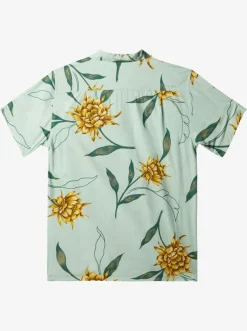 Quiksilver Waterman Perfect Bloom Short Sleeve Shirt Subtle Green Perfect Bloom Best Sale