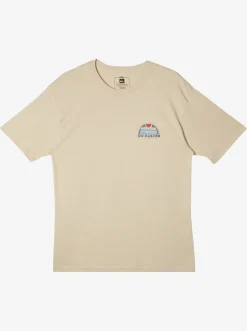 Quiksilver Waterman Set View T-Shirt Brown Rice New