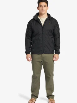 Quiksilver Waterman Shell Shock Water-Resistant Lightweight Mini Ripstop Windbreaker Black Outlet