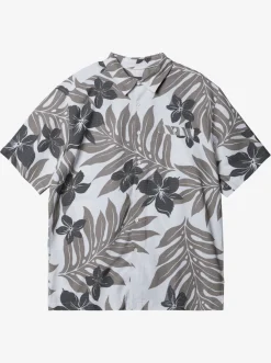 Quiksilver Waterman Shonan Short Sleeve Shirt White/Black New