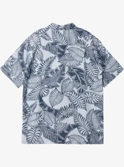 Quiksilver Waterman Siesta Short Sleeve Shirt Major Blue Cheap