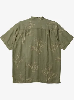 Quiksilver Waterman Skipped Out Woven Shirt Dusty Olive Skipped Out New