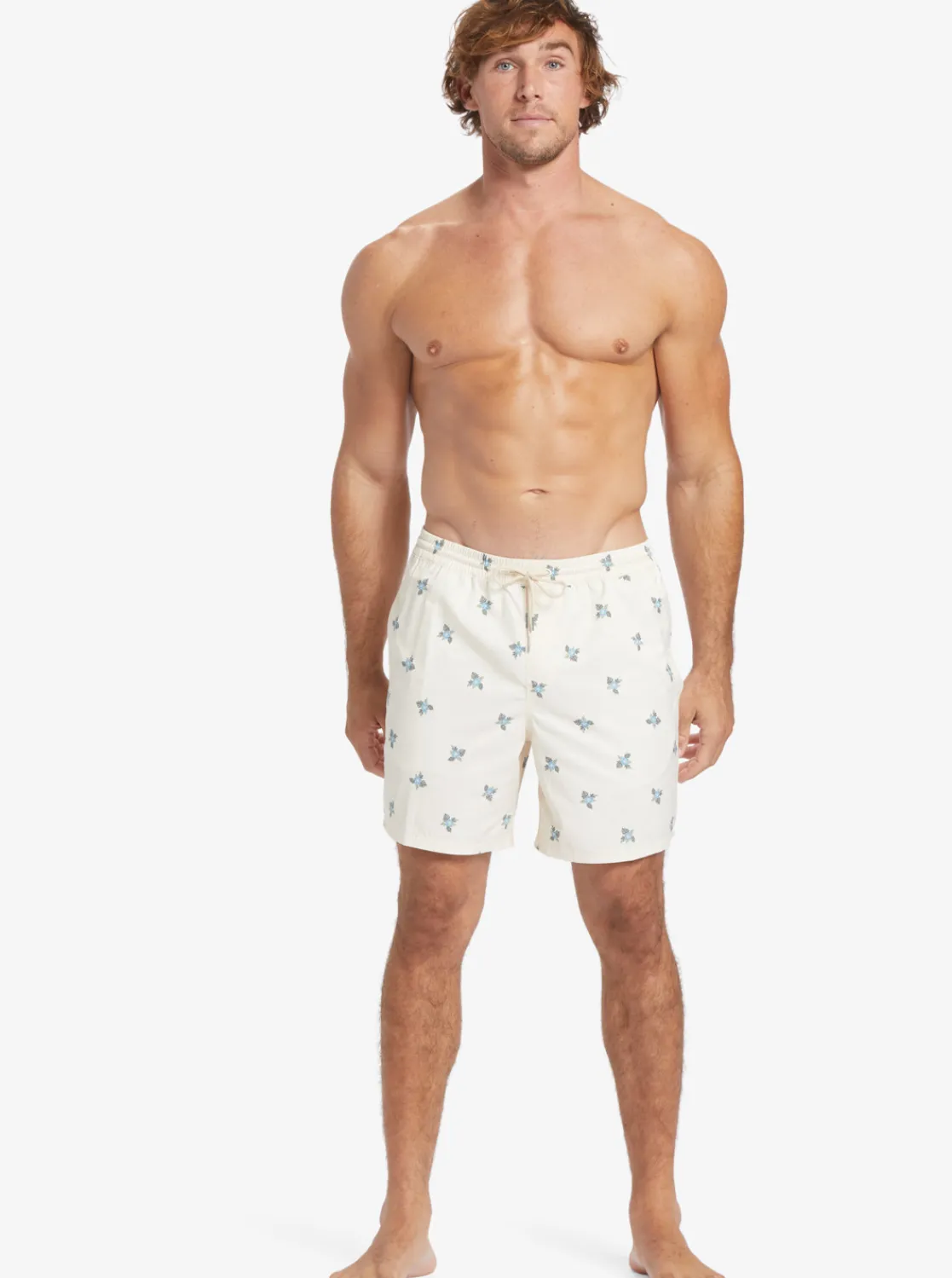 Quiksilver Waterman Small Pedals 17" Volleys Antique White Small Pedals V Hot