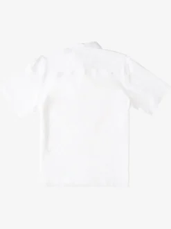 Quiksilver Waterman Tahiti Palms Premium Anti-Wrinkle Shirt White New