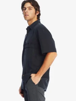 Quiksilver Waterman Tahiti Palms Premium Anti-Wrinkle Shirt Black Store