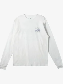 Quiksilver Waterman Tails Up Long Sleeve T-Shirt Snow White Hot