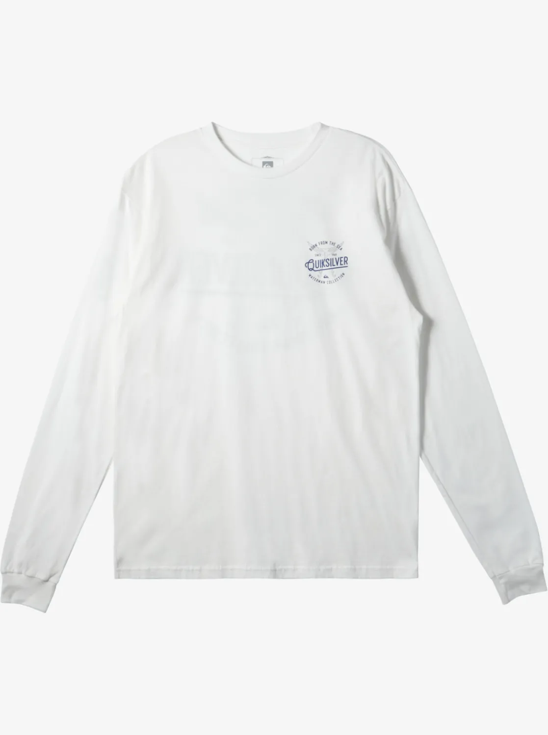 Quiksilver Waterman Tails Up Long Sleeve T-Shirt Snow White Hot