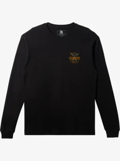 Quiksilver Waterman Tails Up Long Sleeve T-Shirt Black Cheap