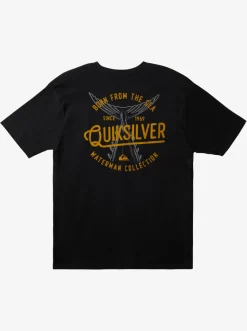 Quiksilver Waterman Tails Up T-Shirt Black Hot