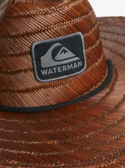 Quiksilver Waterman The Tier Straw Lifeguard Hat Dark Brown Shop