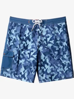 Quiksilver Waterman Throwback Camo 19" Boardshorts Ensign Blue Throwback Store