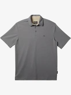 Quiksilver Waterman Water Short Sleeve Polo Shirt Sharkskin Best Sale