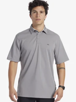 Quiksilver Waterman Water Short Sleeve Polo Shirt Sharkskin Best Sale