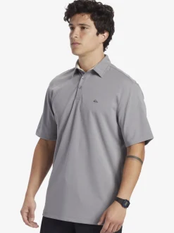 Quiksilver Waterman Water Short Sleeve Polo Shirt Sharkskin Best Sale