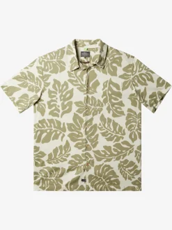 Quiksilver Waterman Waterfall Rain Short Sleeve Shirt Tea Waterfall Rain Online