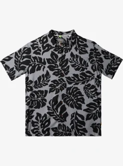 Quiksilver Waterman Waterfall Rain Short Sleeve Shirt Black Waterfall Rain New