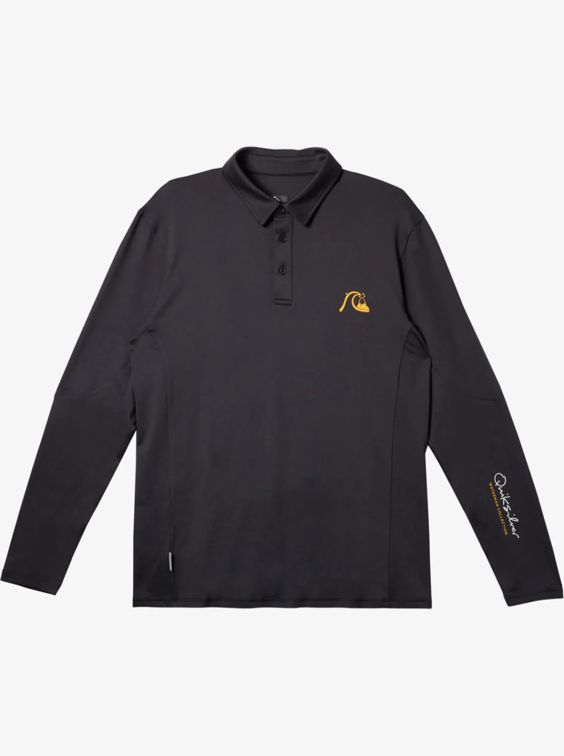Quiksilver Waterman Waterman Piscator Polo Long Sleeve Upf 50 Surf T-Shirt Black Best Sale