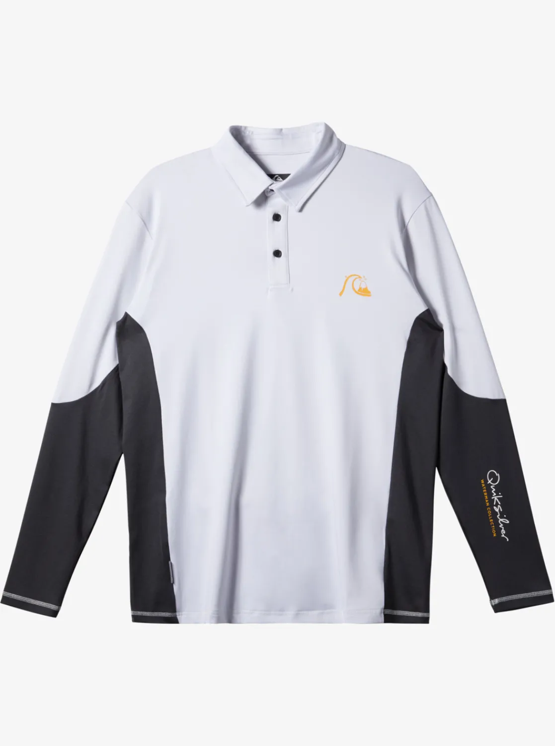 Quiksilver Waterman Waterman Piscator Polo Long Sleeve Upf 50 Surf T-Shirt White Shop