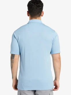 Quiksilver Waterman Waterpolo Short Sleeve Polo Shirt Dusk Blue Hot