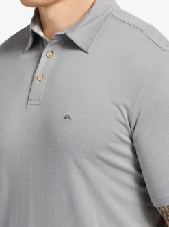 Quiksilver Waterman Waterpolo Short Sleeve Polo Shirt Sharkskin Best