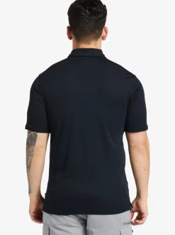 Quiksilver Waterman Waterpolo Short Sleeve Polo Shirt Black Online