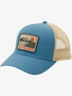 Quiksilver Weekend Rights Trucker Hat Aegean Blue Best