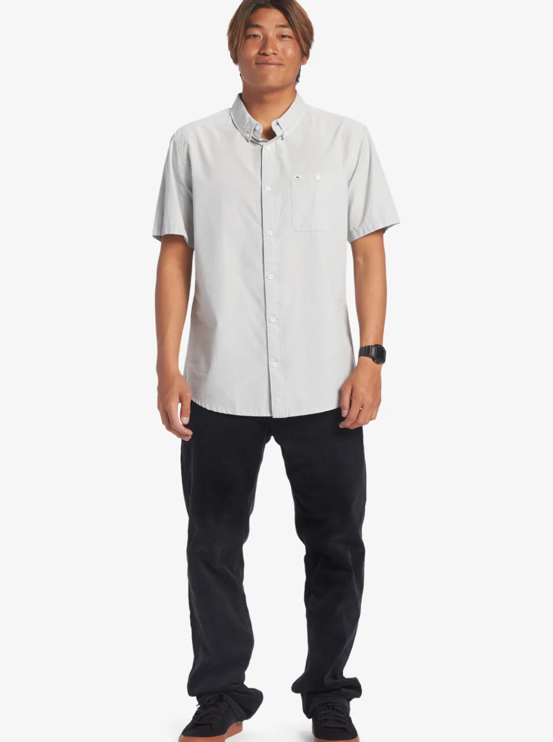 Quiksilver Winfall Short Sleeve Shirt Sleet Sale