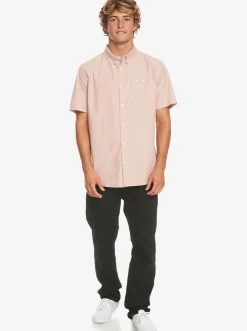 Quiksilver Winfall Short Sleeve Shirt Baked Clay Sale